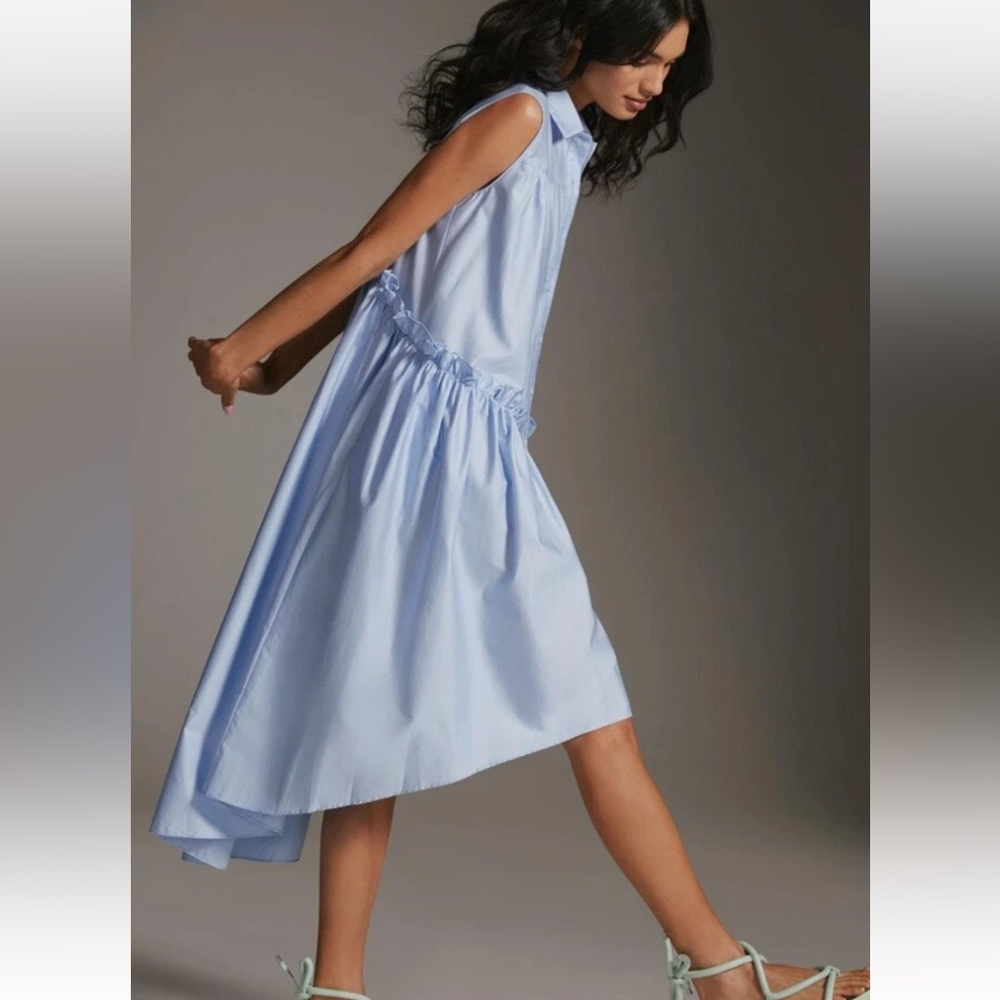 Devotion Twins Drop-Waist Midi Shirtdress